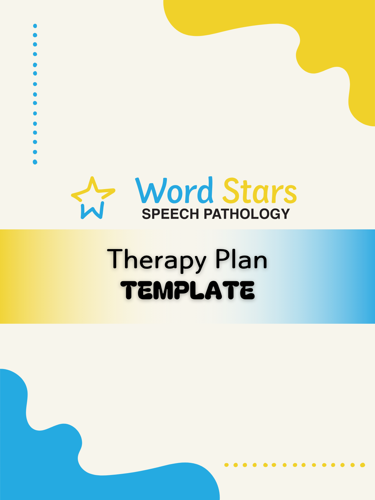 Therapy Plan Template